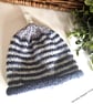 Baby Boy's 95% Merino Wool Rolled Beanie Hat 0-3 months size 