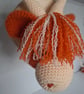 Crocheted Highland coo trophy head on wooden board - Image 8