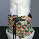 Retro Circle Print Fleece Lined Snood Neck Warmer