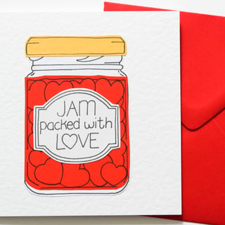 JAM Packed With Love Mothers Day, Birthday, Anniversary,Wedding,Friendship, Card