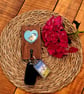 Wooden Key Jewellery Hanger Blossom Bird