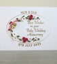 Personalised quilled 40th ruby wedding anniversary keepsake card - Image 2