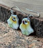Handmade Earrings, Ceramic, Unique Earrings, Vintage, Eco Friendly Gifts. - Image 3