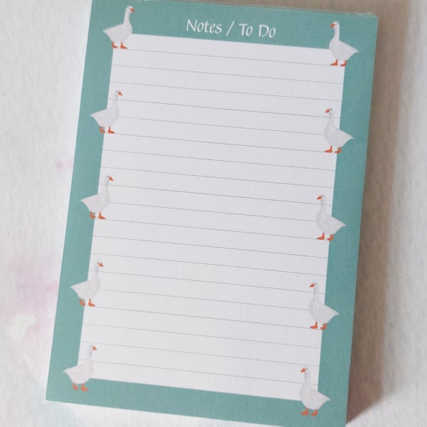 Goose A6 Notepad, To Do List, Memo pad