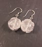 Rose Quartz Rose and Sterling Silver Earrings - Image 1