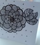 Open dramatic flower card - Image 1