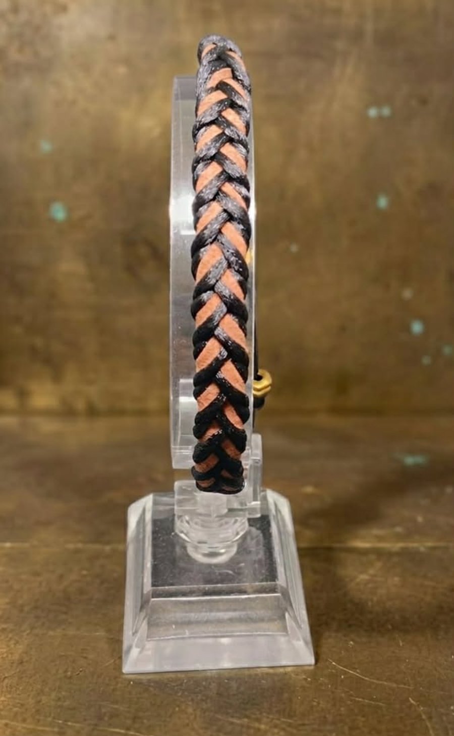 Braided Cord & Hex Nut Bracelet