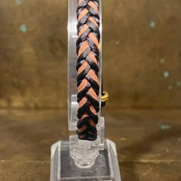 Braided Cord & Hex Nut Bracelet