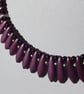 Purple Dagger Bead Necklace - Image 1