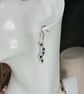 Lapis Lazuli Dangle Earrings, Gold Stainless Steel, Healing Crystal - Image 5