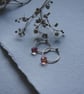 Gold Earring Hoops With Czech Glass Briolette Style Drop - Image 5