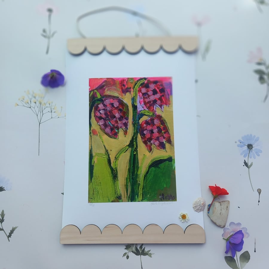 Flower print . Folk art style