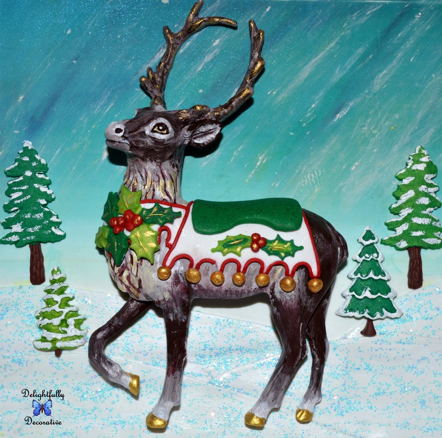 Reindeer Stag (Christmas Holly King)