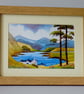 Lakeside Cottage, Snowdonia, North Wales, a Watercolour Print, in 8 x 6 '' Frame - Image 1