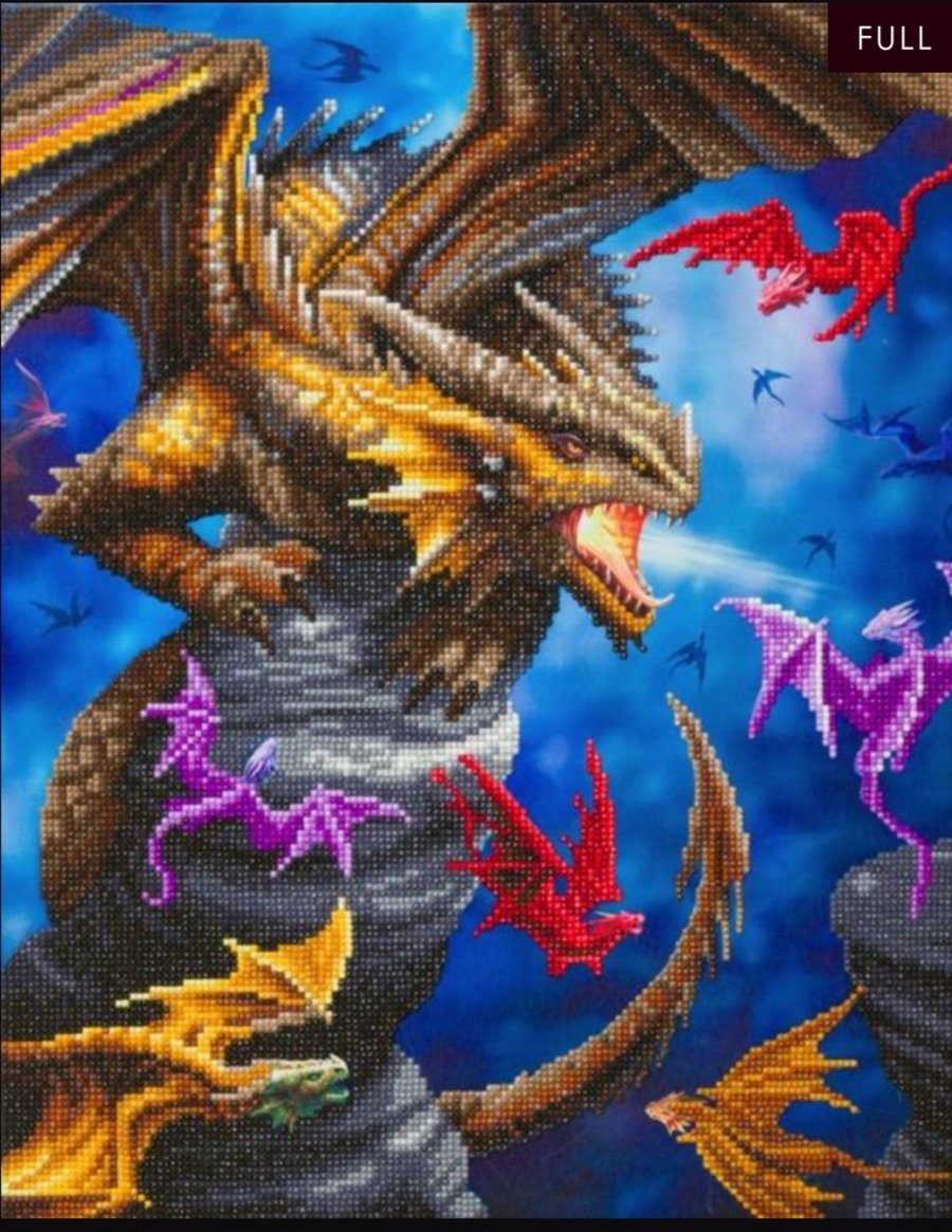Dragon clan 40x50cm diamond painting kit