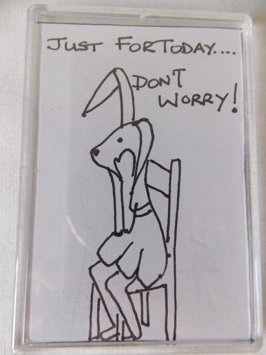 ACEO Fridge Magnet 'don't worry'