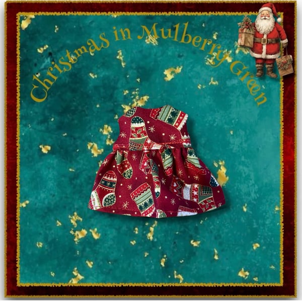 Christmas Stocking Dress for Baby Daisy 