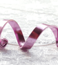 Necklace Pink Aluminium Wire Wrap  Ribbon Pendant  - Image 3