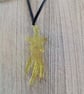 Handmade necklace made from resin quirky unique perfect