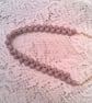 Dusky Lilac Glass Bead Criss Cross Necklace, Lilac Necklace, Gift for Her - Image 8