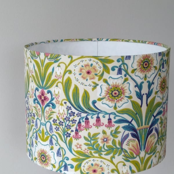 Molly-Belle Drum Handmade Fabric Covered Lampshade William Morris Style 20-45cm