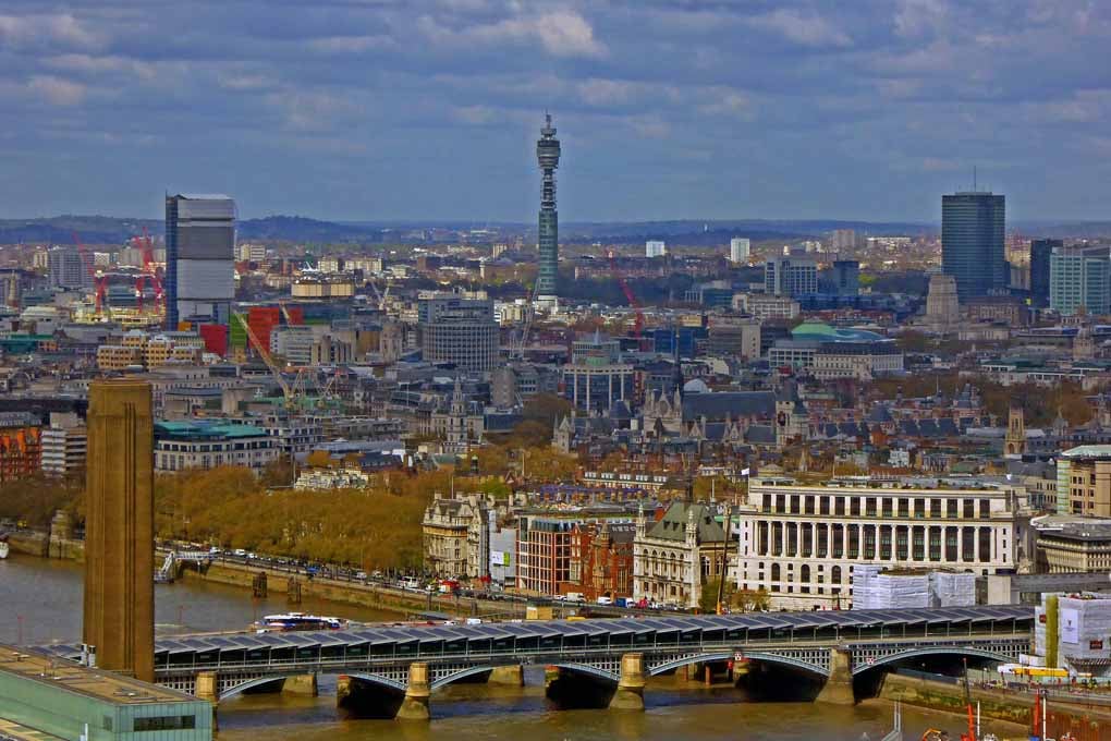 BT Tower London Skyline Cityscape England UK Photograph Print