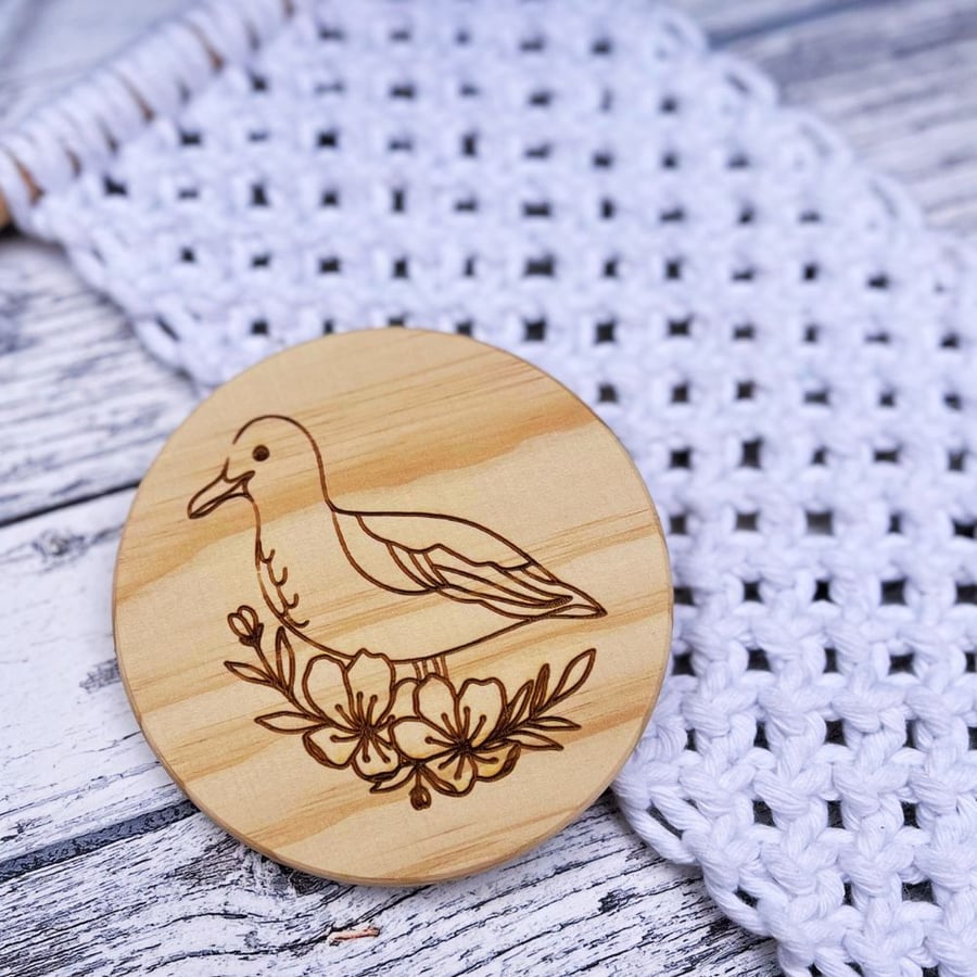 Wooden Coaster - Seagull