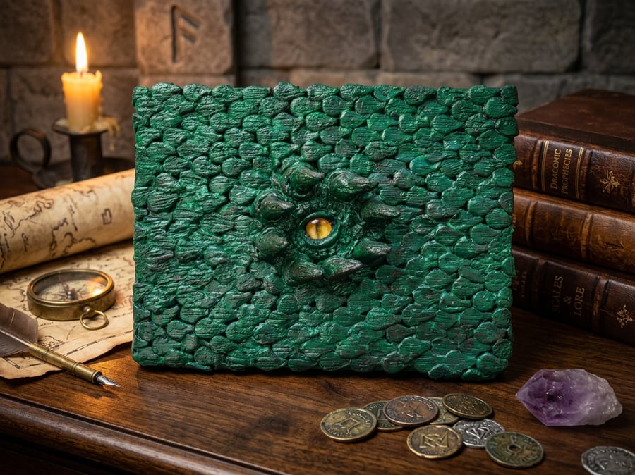 Dragon Eye Wall Hanging Handcrafted Clay Sculpture On Canvas