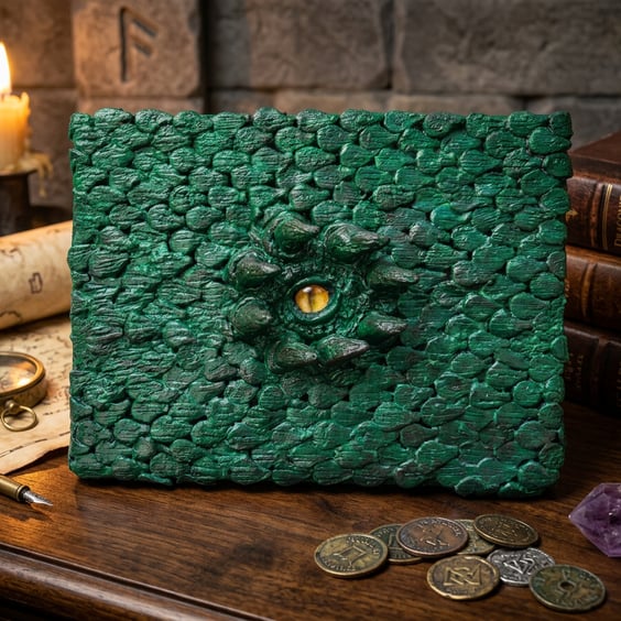 Dragon Eye Wall Hanging Handcrafted Clay Sculpture On Canvas