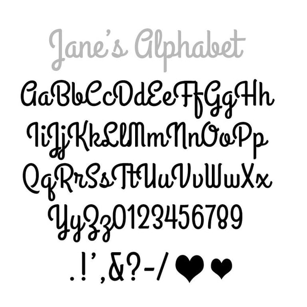 Jane's FULL Alphabet Book Folding Pattern plus hearts & paw prints - EMAILED PDF