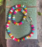 Smarties Rainbow Hand Knotted Beaded Necklace