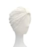 White Floral Lace Turban Head Wrap White Alopecia Ready to Wear Turban Hat 
