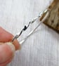 Sterling Silver Bangle with Twist and Crosshatch Pattern. Size Small 19cm  - Image 4