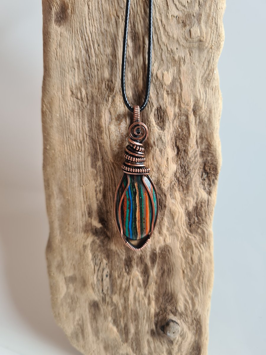 Rainbow calsilica jewelry on sale