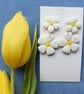 Double Flower Dangle Earrings