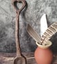 Ceramic Love Spoon, Wood Effect Heart Spoon, Rustic Romantic Gift - Image 2