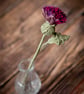 Thistle Flower Crochet Bookmark (plum colour palette) - Image 4