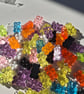 60 x Acrylic Mixed Colour Gummy Bear 20 x 10mm Charms