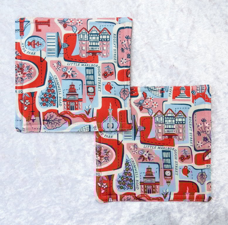 Coasters, set of two, Liberty coasters, drink mats