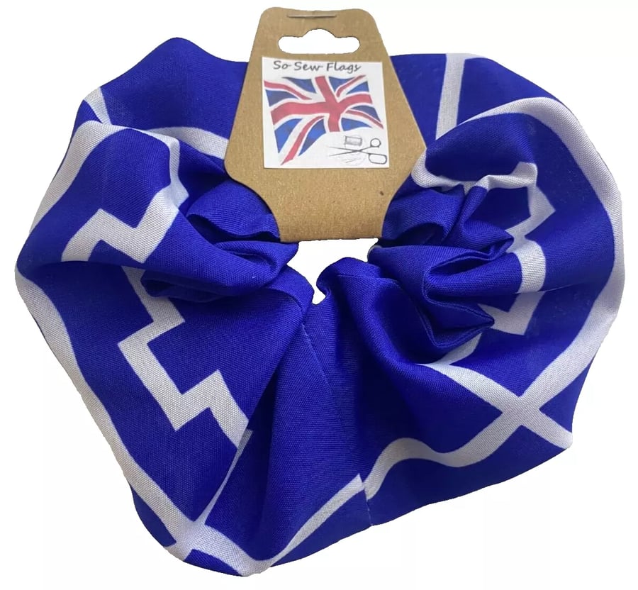 Tyne & Wear County Flag Hair Scrunchie Scrunchies Accessory Band Elastic