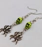 Skull and spider earrings - Image 1