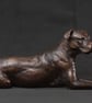 Foundry Bronze Lying Mixed Breed Rescue Dog Statue Small Bronze Metal Sculpture  - Image 8