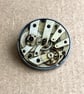 Upcycled Steampunk Antique Watch Movement Brooch Pin - Vintage Statement Brooch 