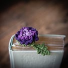 Purple Chrysanthemum Crochet Bookmark
