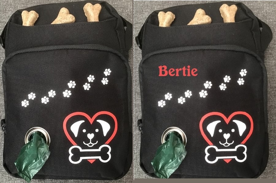 Dog Walking Bag - Zipped Pockets - Free Personalisation Option