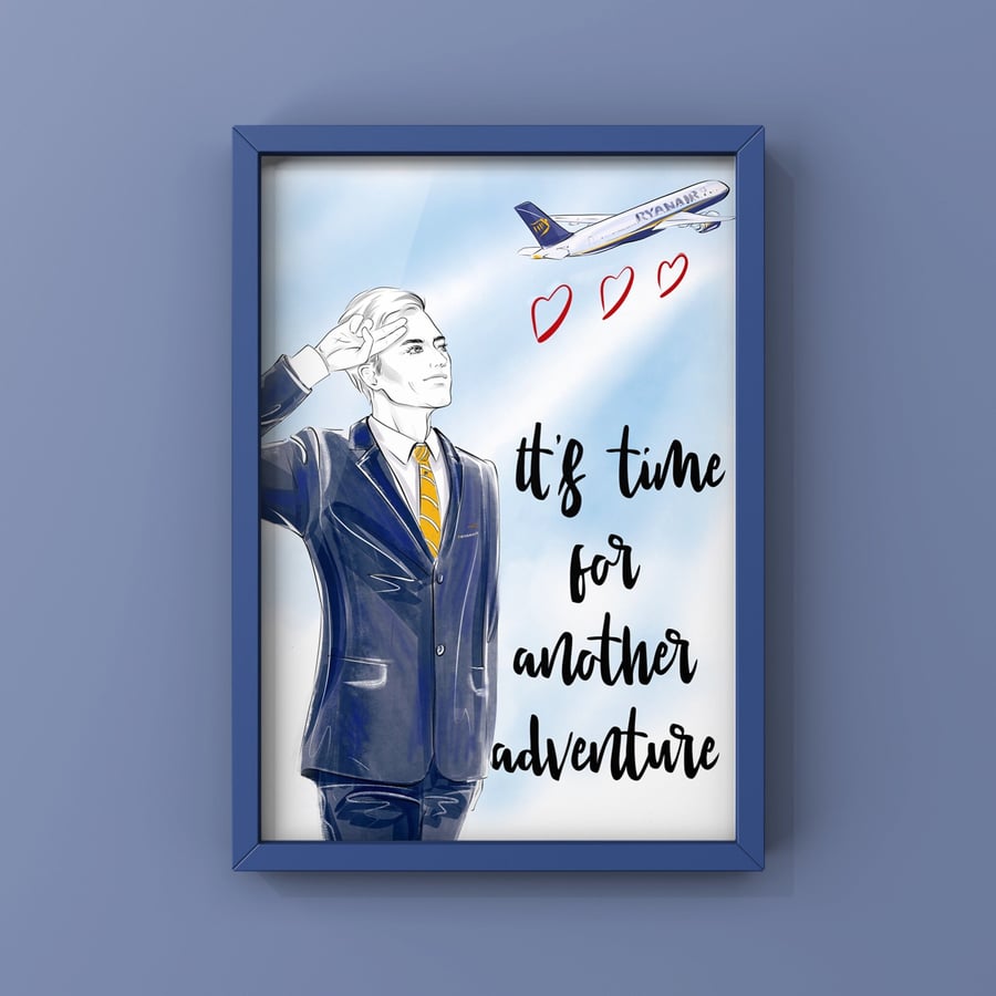 Male Ryanair Cabin Crew Print