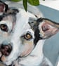 Original terrier dog art - acrylic canine pet Portrait on canvas - dog resting  - Image 5