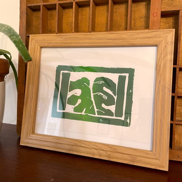 Monstera - A5 Lino Print