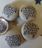 Primative Sheep Fabric Covered Buttons - Image 1