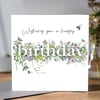 Happy Birthday Botanical Greeting card 